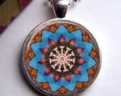 Mandala Pendant - Original Mandala Art Pendant Necklace