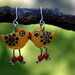 Handpainted playful earrings