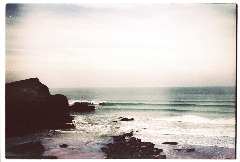 The Corner // Waves breaking in a Cornish Secret Spot 16 x 12 Matt Print