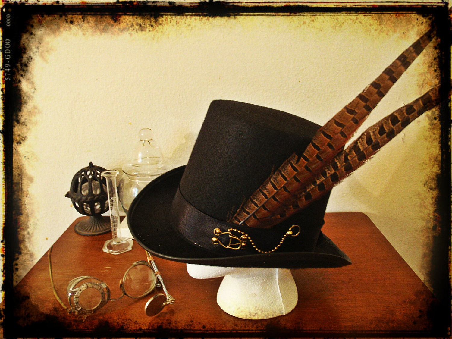 Steampunk Victorian Top Hat
