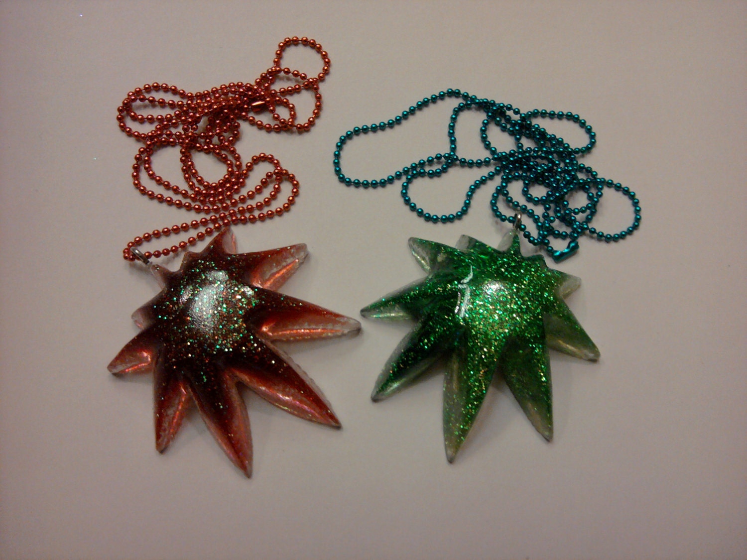 SALE Resin Pot Leaf Necklace