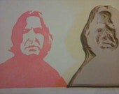 Severus Snape Hand Carved Rubber Stamp