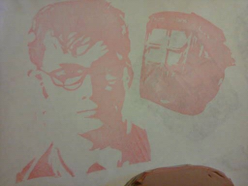 Dr. Who with Tardis Hand Carved Rubber Stamp