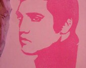Elvis Hand Carved Rubber Stamp