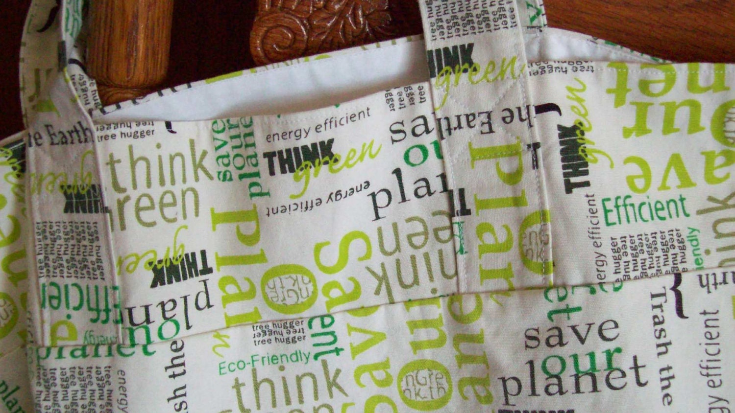 Market bag - Heavy cotton - Eco green themed