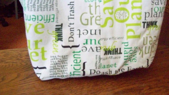 Market bag - Heavy cotton - Eco green themed