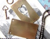 JEWELRY KIT  Journal Necklace with Brass Cutout Heart  Blanks