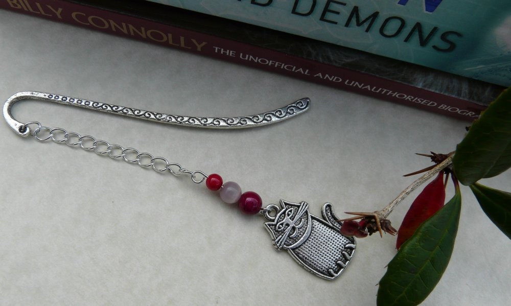 Customisable Cute Cat Gemstone Bookmark Free Worldwide Shipping