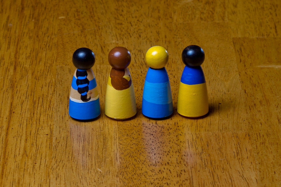 Princess Wooden Peg Dolls