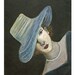 8 x 10 Original Print, Mystery, Josephine, woman in fashion, vintage, lady portrait, 1940s, Lady in a hat, Wall Decor, black, pearls,