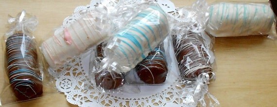 Chocolate Dipped Twinkies - Wedding Favor Chocolate - Baby Shower Favor Chocolates