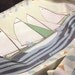 Sailing Boat Pond Race Printed Silk Scarf