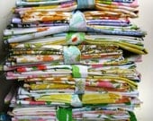 Vintage Sheet Scrap Pack - 6 oz bundle of Rainbow Scraps