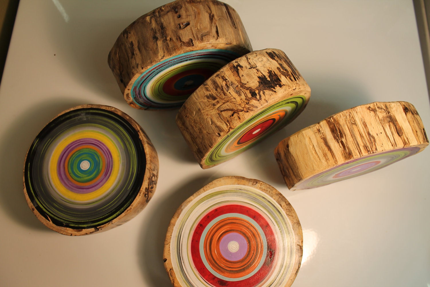 Wall Decor from Reclaimed Wood - Set of 5               (1003-55-5)