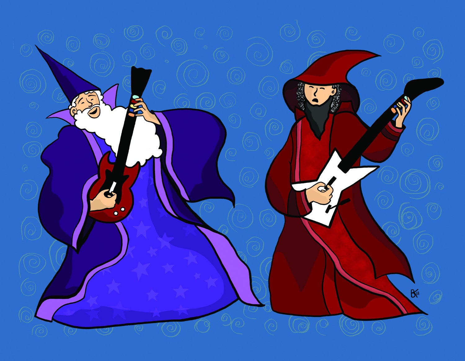 Dueling Wizards Print