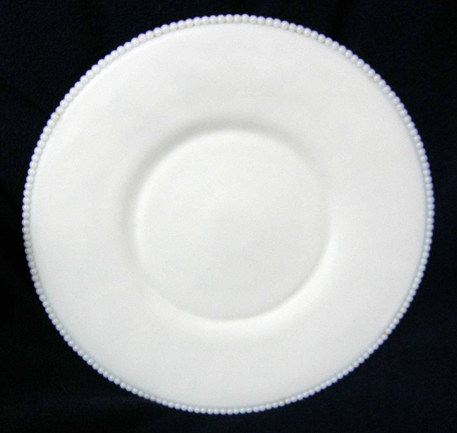 Westmoreland Glass Milk Glass Beaded Edge Zodiac Torte Platter - ca. 1950's