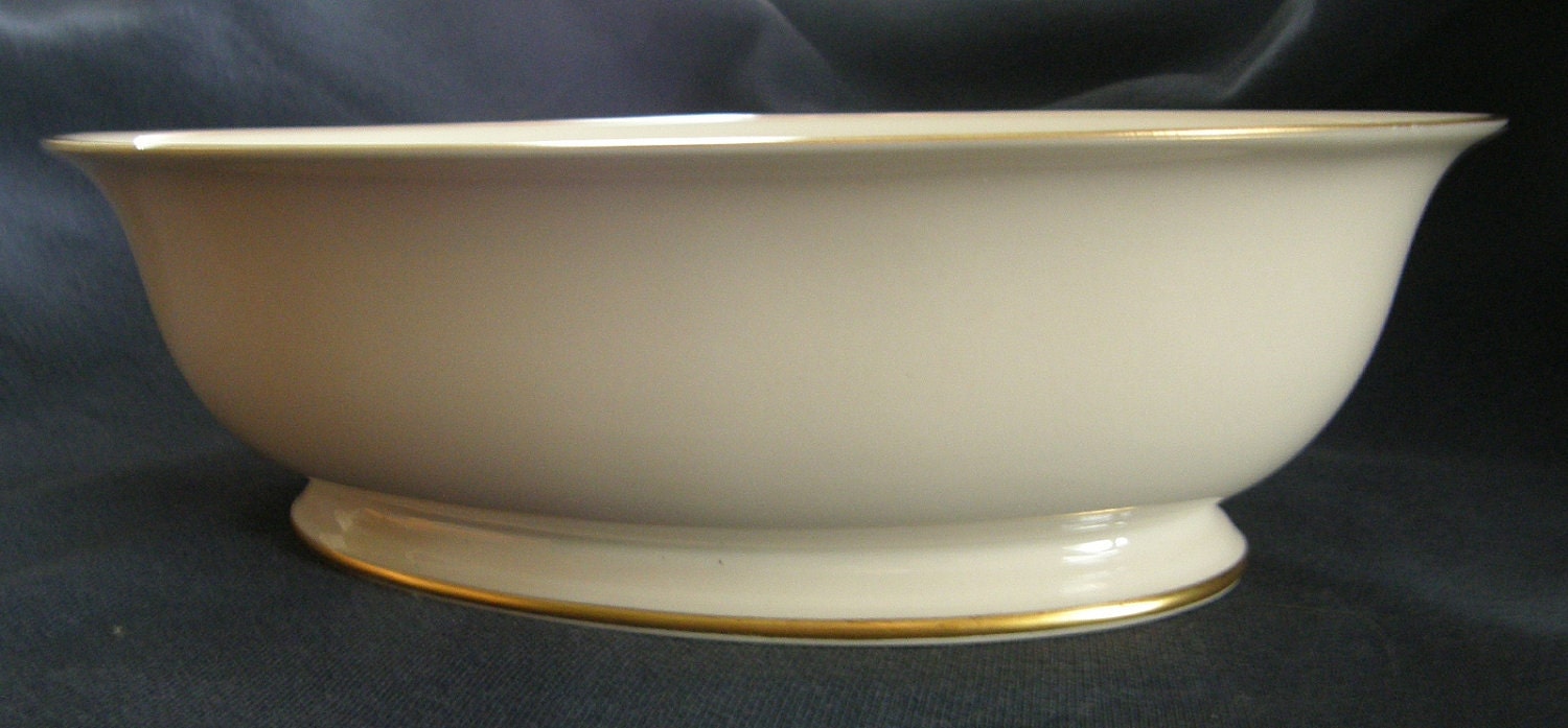 Franciscan China footed Vegetable Serving Bowl - Rossmore pattern ca. 1940's