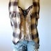 Lumberjack vest vintage 90's grunge plaid flannel oversized open size