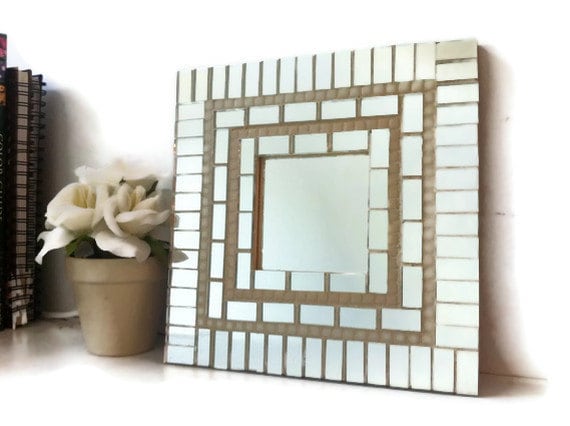 Mosaic Mirror, Wall Art, Mirror Tiles