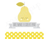 Printable Valentines - Great Pair - PDF File