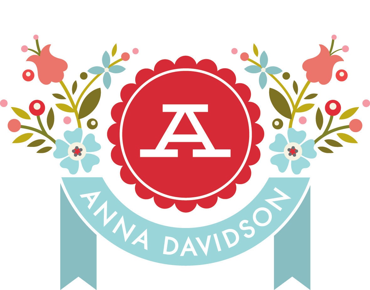 Personalized Monogram Note Cards - Printable File