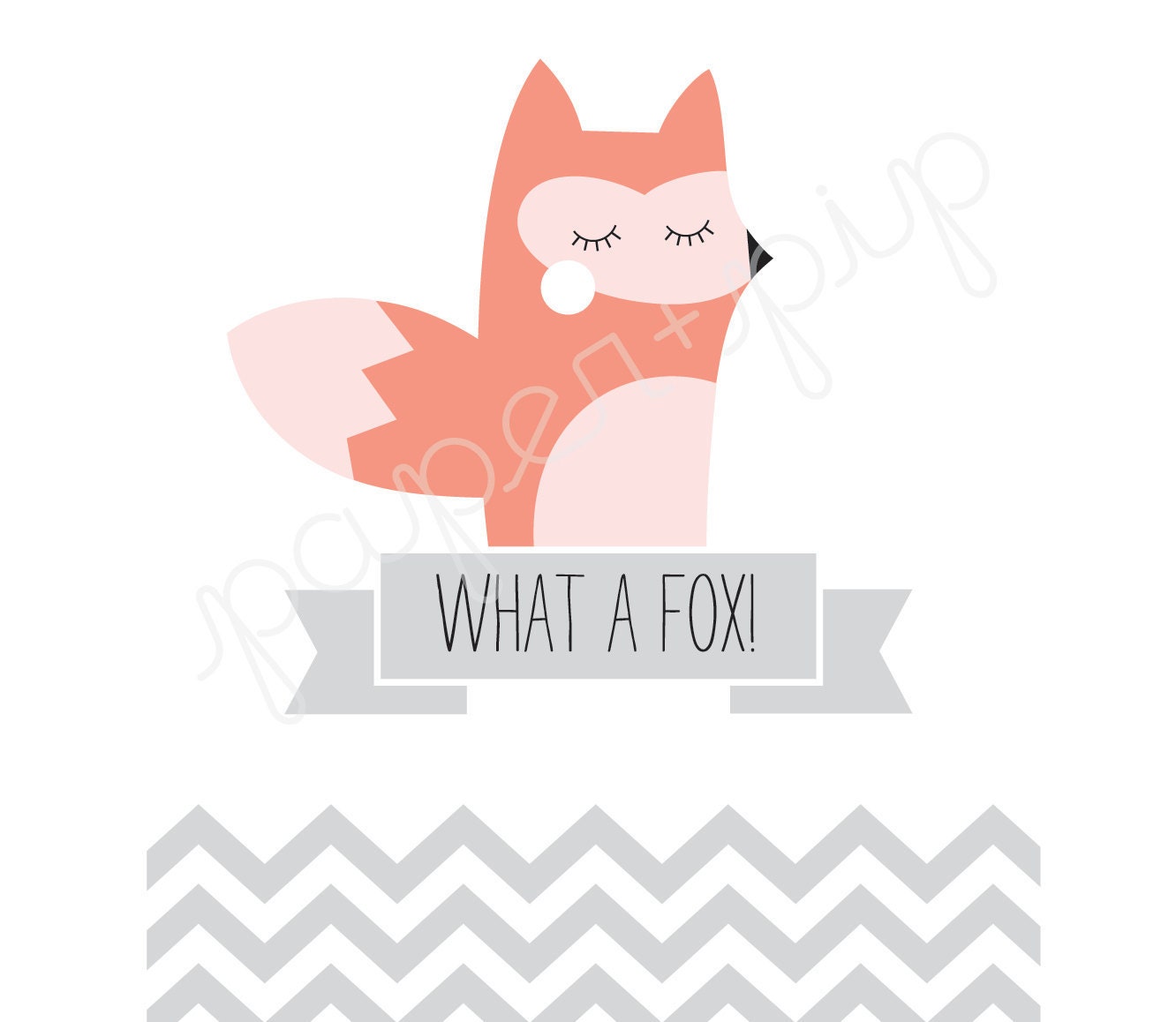 Printable Valentines - What a Fox - PDF File