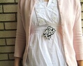 Damask Mini Book Necklace