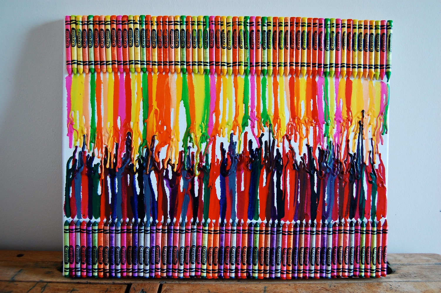 Colourful Wax Crayon Art
