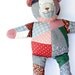 Vintage Calico Patchwork Teddy Bear - House of Hatten - Large Bear - Adorable Country Cottage Baby Decor