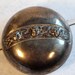 Vintage Silver plate jewelry box with red velvet lining and an aged patina