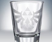 Legend of Zelda Triforce Crest Logo Shot Glass