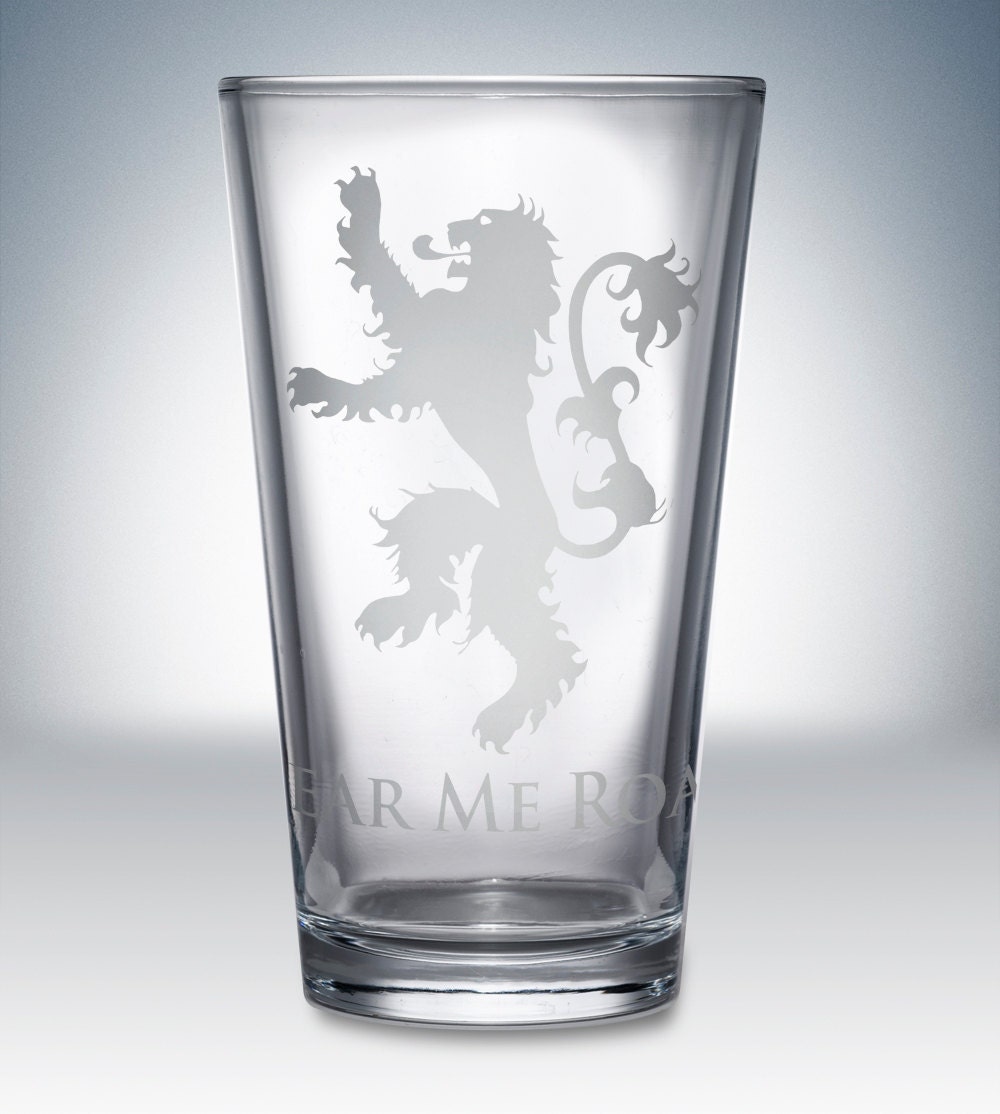 House Lannister - Game of Thrones pint glass