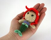 Ariel Little Mermaid Princess Crochet Doll Amirugumi