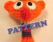 PATTERN Ernie Sesame Street Baby Rattle Crochet