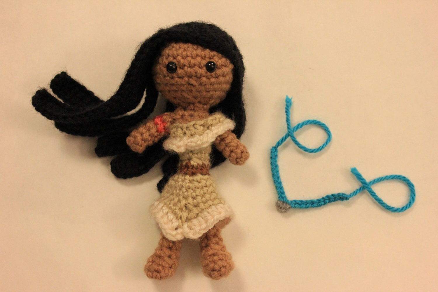 PATTERN Instant Download Pocahontas Princess Crochet Doll Amirugumi