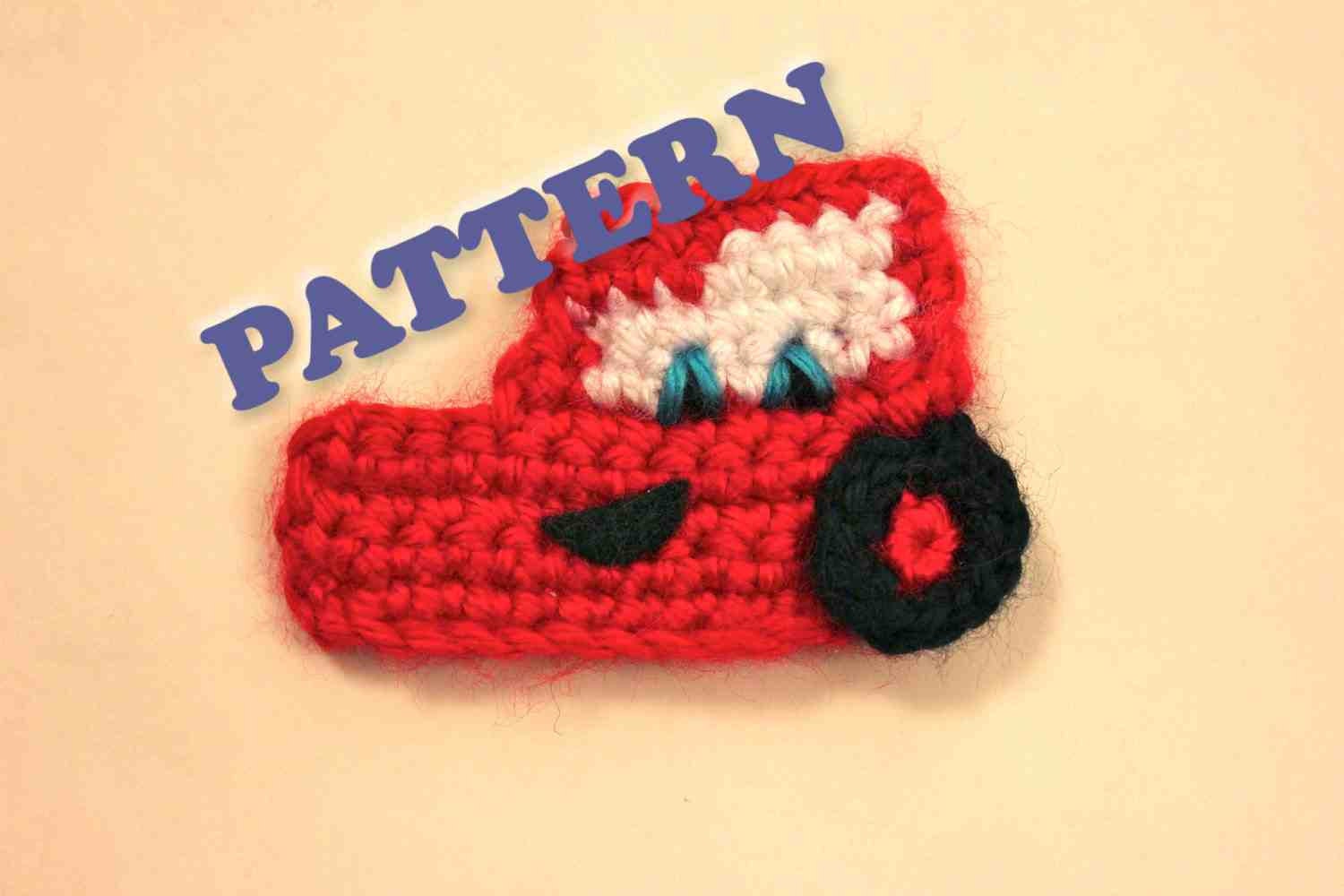 PATTERN Cars Lightning McQueen Applique
