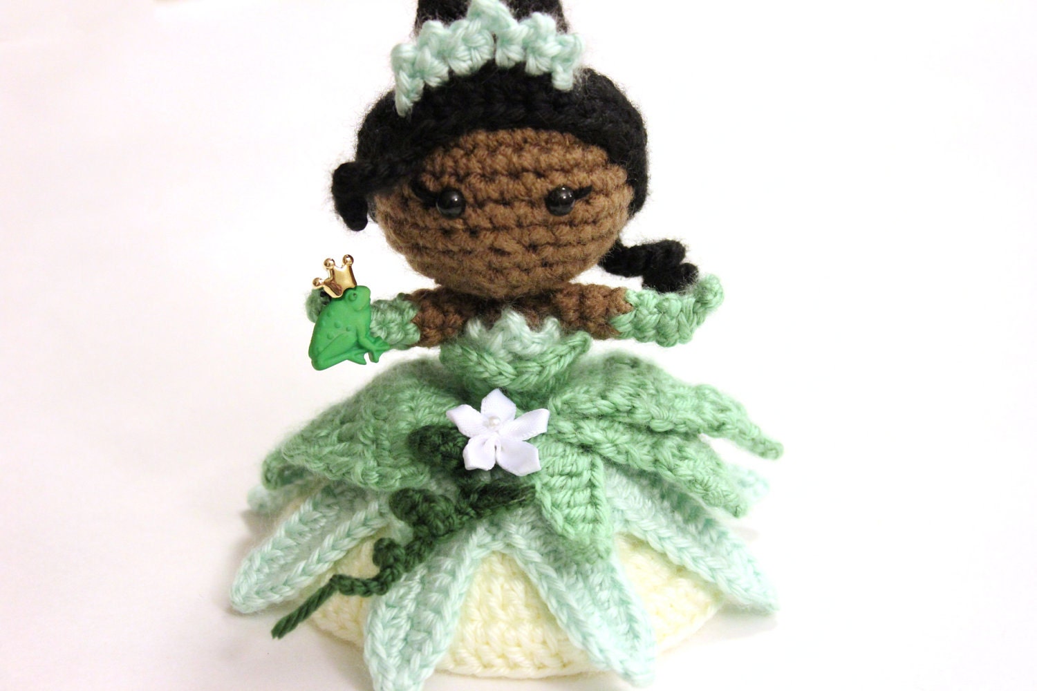 PATTERN Tiana Princess & The Frog Princess Crochet Doll Amigurumi