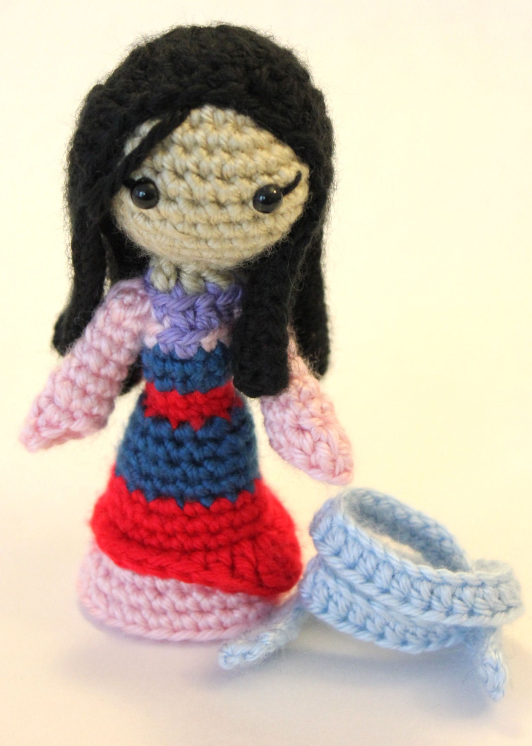 PATTERN Mulan Princess Amigurumi Doll