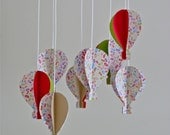 3D 'Jelly Bean' Paper Hot Air Balloon Mobile