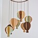 Antique 3D Paper Hot Air Balloon Mobile