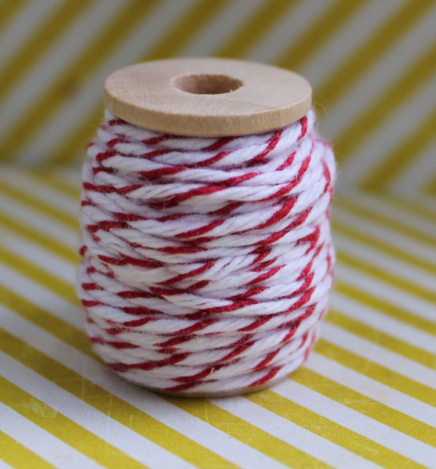 5 Yards of Cherry Bakers Twine