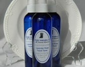 Lavender Rose Facial Toner, 4 Ounces - Soothing, organic toner that combats acne, wrinkles and promotes healing.