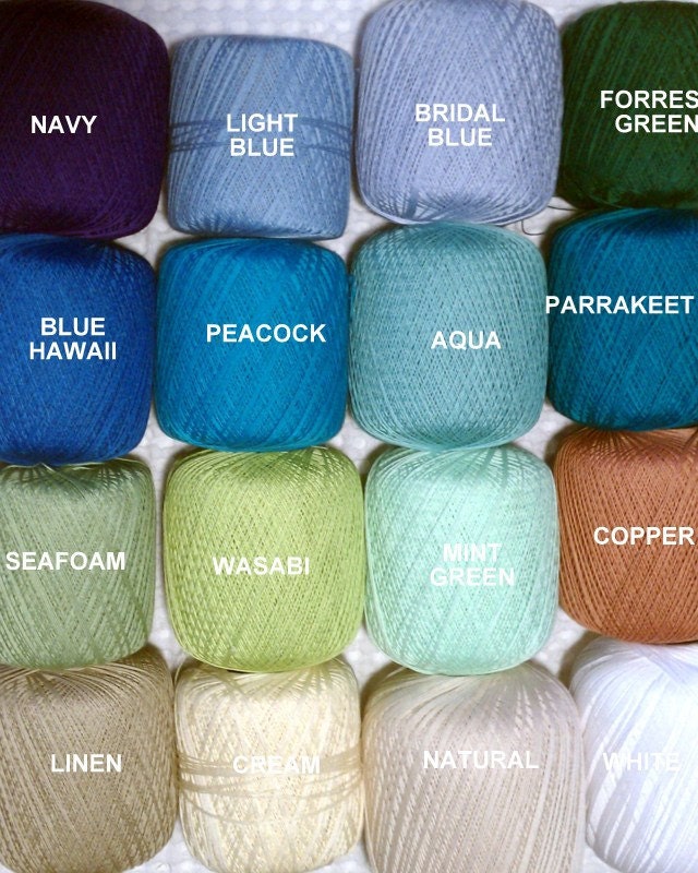 Thread colors available