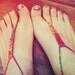 Handmade Thin Bohemian Red Crochet Barefoot Sandals, Hippie Foot Thongs, Wrap Anklets, Aztec, Tribal, Summer, Beach