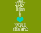 In My Life Beatles 11x14 print, nursery art