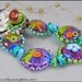 MICHOU - Lampwork Beads - Knotted, handmade glass bead bracelet - "You've Got the Love"