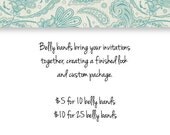 25 Belly Bands - Wedding Invitation Accessory - Bellybands - DIY Wedding Invite Accessory Il_170x135