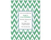 Chevron Birthday Invitation - Printable Party Invitation - Personalized Invitation - Custom Birthday Invitation - 5x7 OR 4x6 DIY Printable Il_170x135