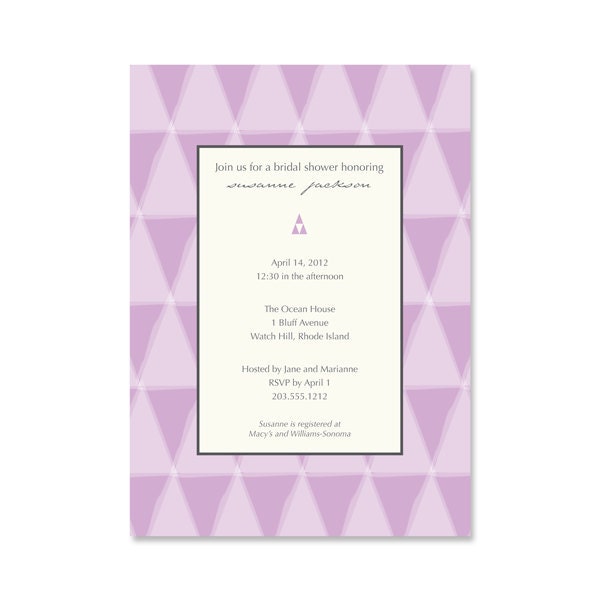 Diamond Pattern Bridal Shower Invitation - Printable Wedding Shower Invite - Personalized Bridal Shower Invite - 5x7 OR 4x6 DIY Printable Il_570xn