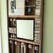 Jewelry Organizer Made From A Wood Antique Printing Tray